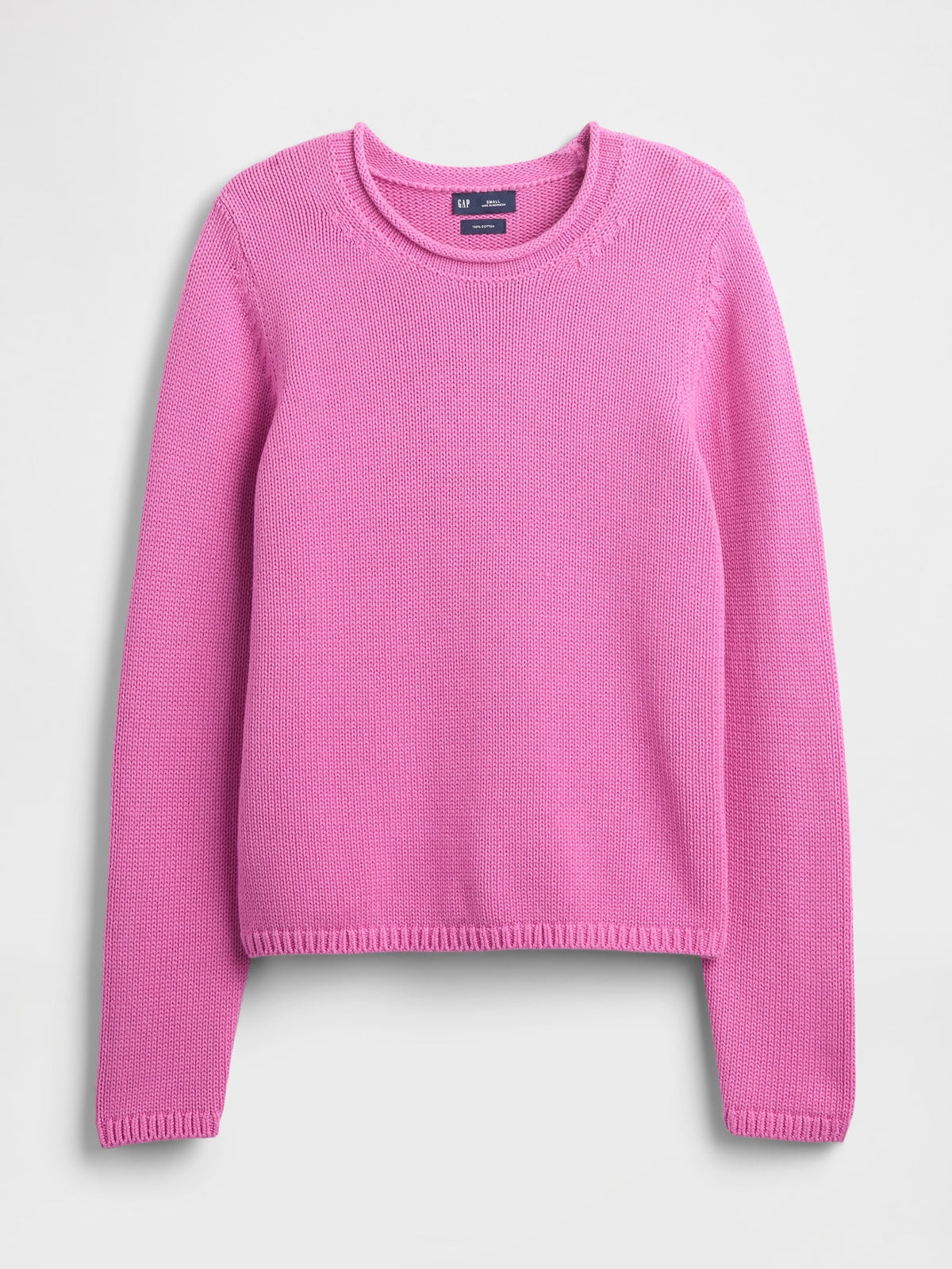 Pembe 100% Pamuk Rollneck Kazak