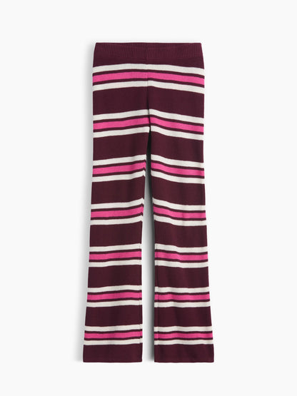 Bordo Pull-on Flare Pantolon