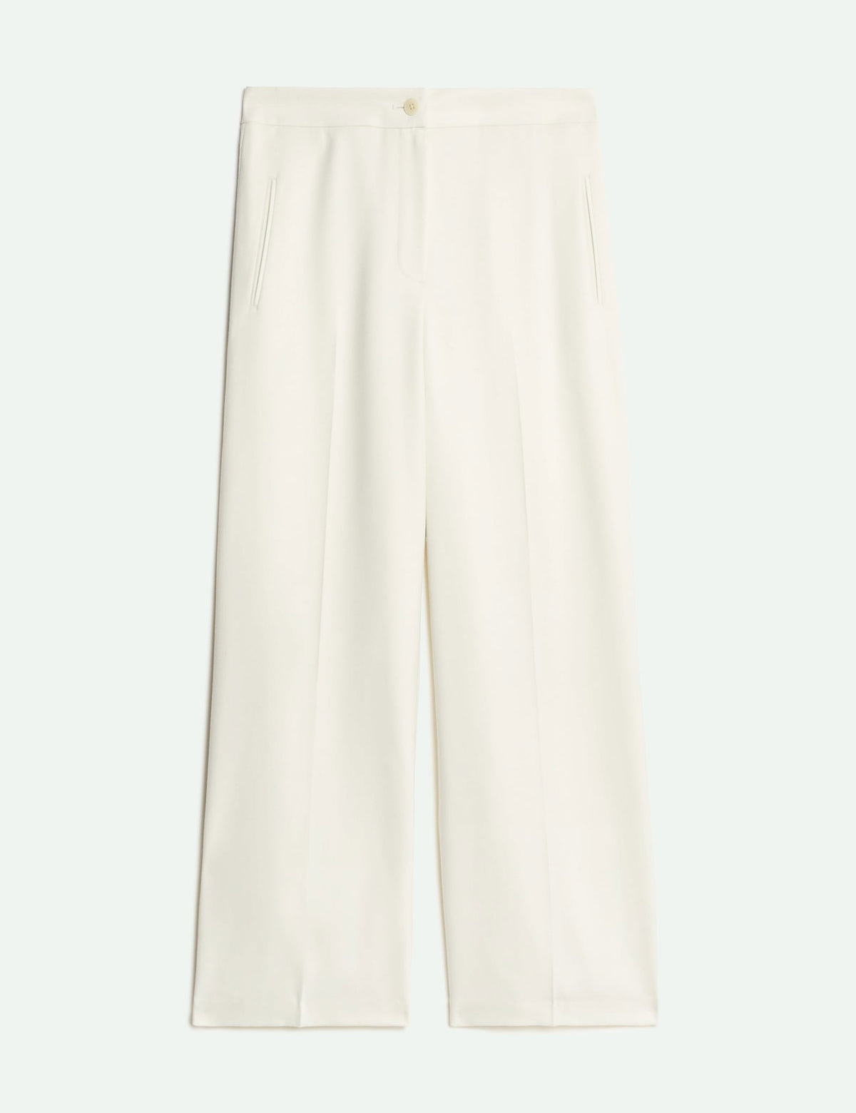 Yün Karışımlı Wide Leg Pantolon