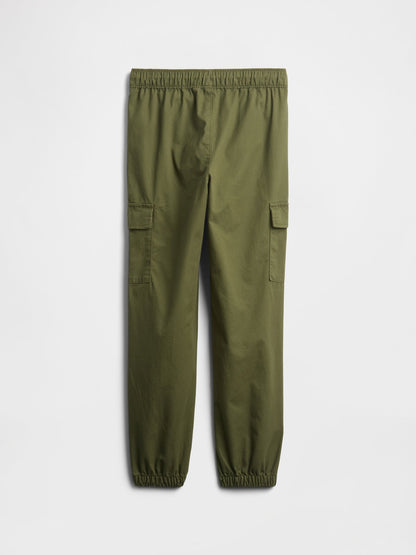 Haki Twill Kargo Jogger Pantolon