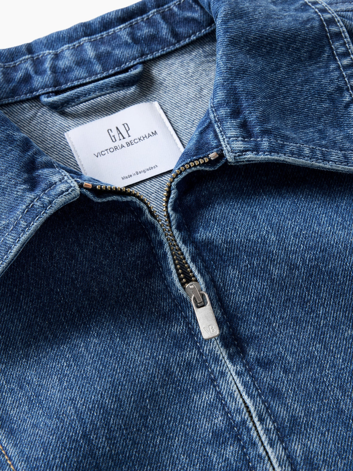 Mavi Gap × Victoria Beckham Denim Fermuarlı Gömlek