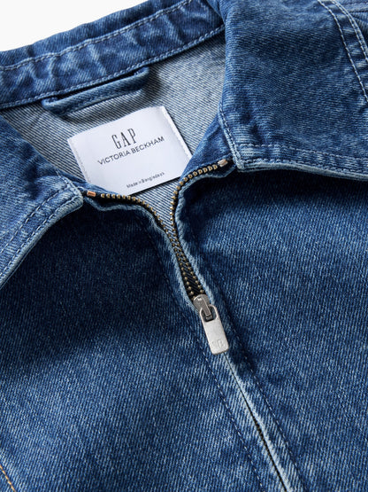 Mavi Gap × Victoria Beckham Denim Fermuarlı Gömlek