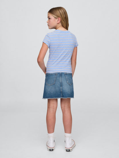Mavi High Rise Denim Etek