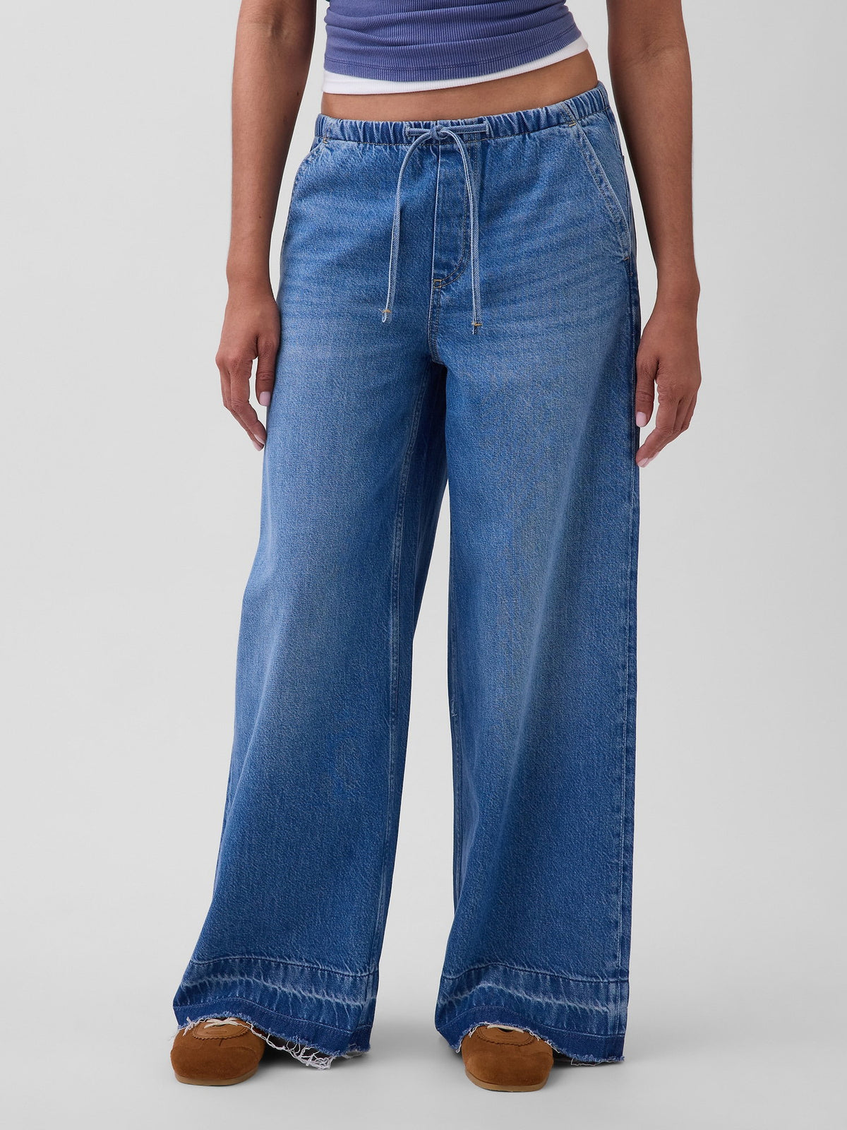 Mavi Mid Rise Ultrasoft Easy Baggy Jean Pantolon