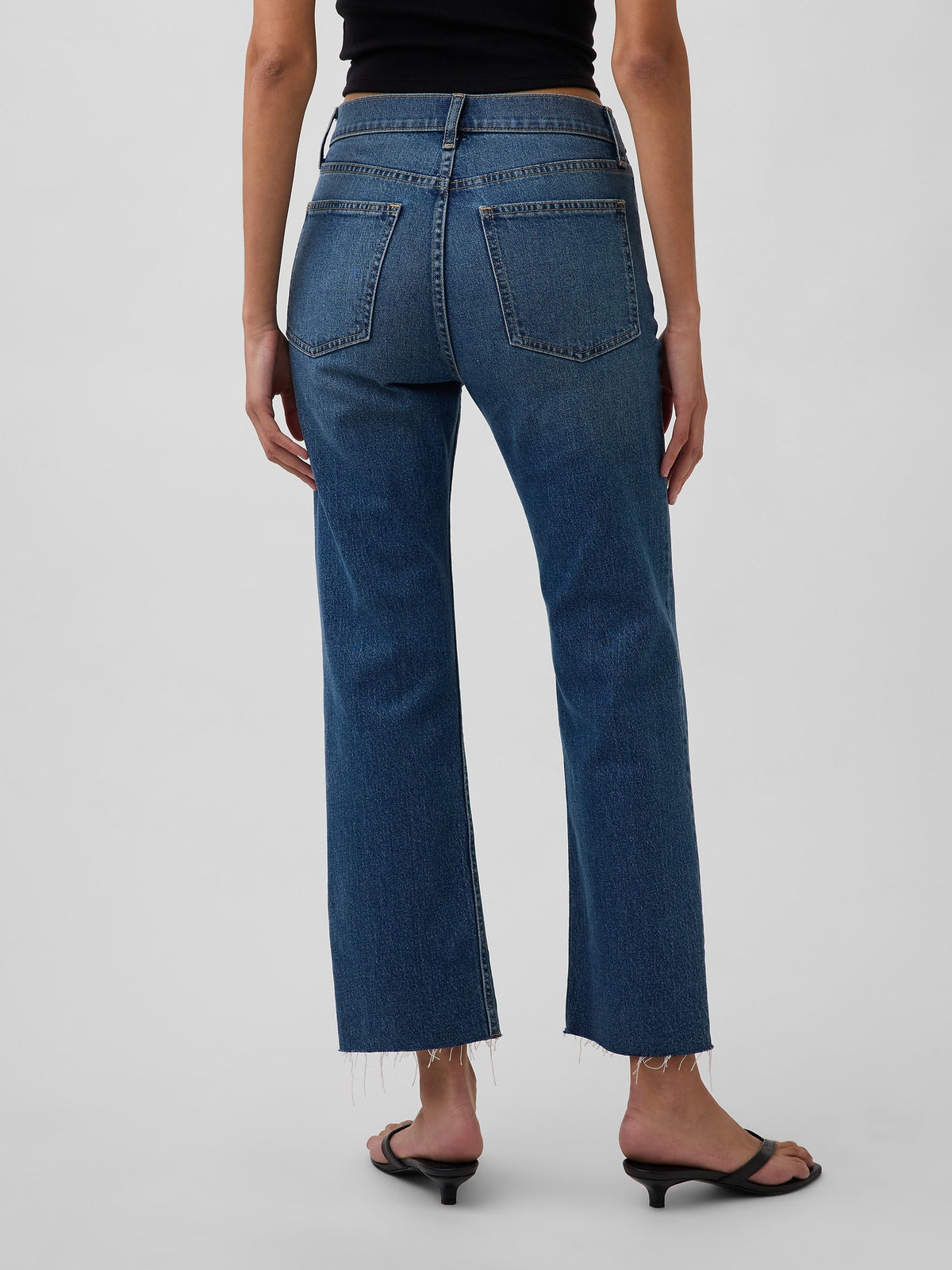 Mavi High Rise ’90s Slim Straight Crop Jean Pantolon