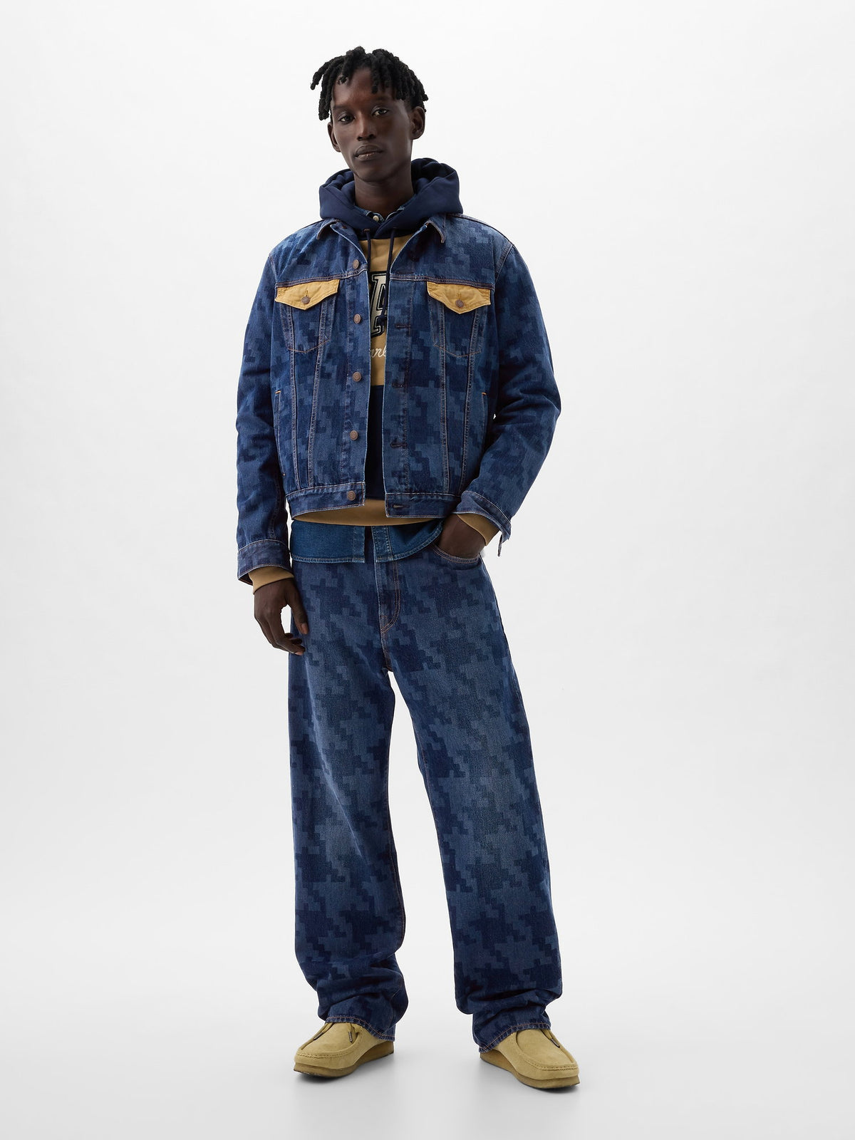 Koyu Mavi Dap × Gap Organik Pamuk '90s Loose Jean Pantolon