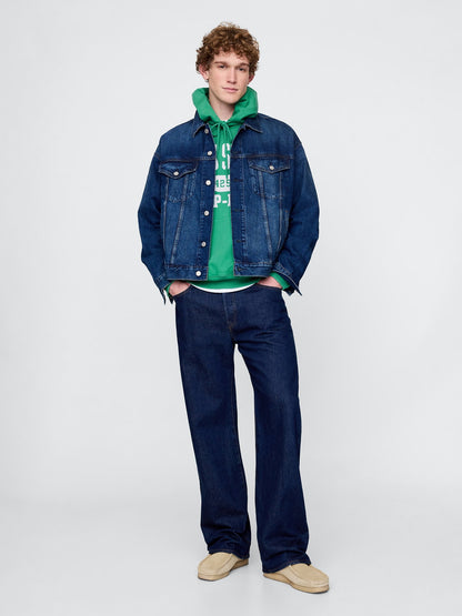 Yeşil Gap Logo Nyc Kapüşonlu Sweatshirt