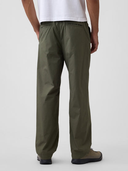 Haki Poplin '90s Loose Pantolon