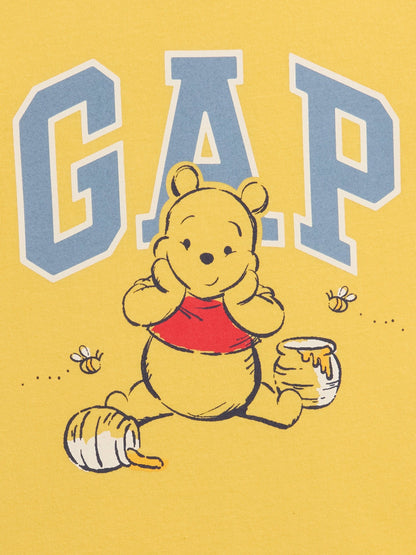 Sarı Disney Winnie The Pooh Logo T-shirt