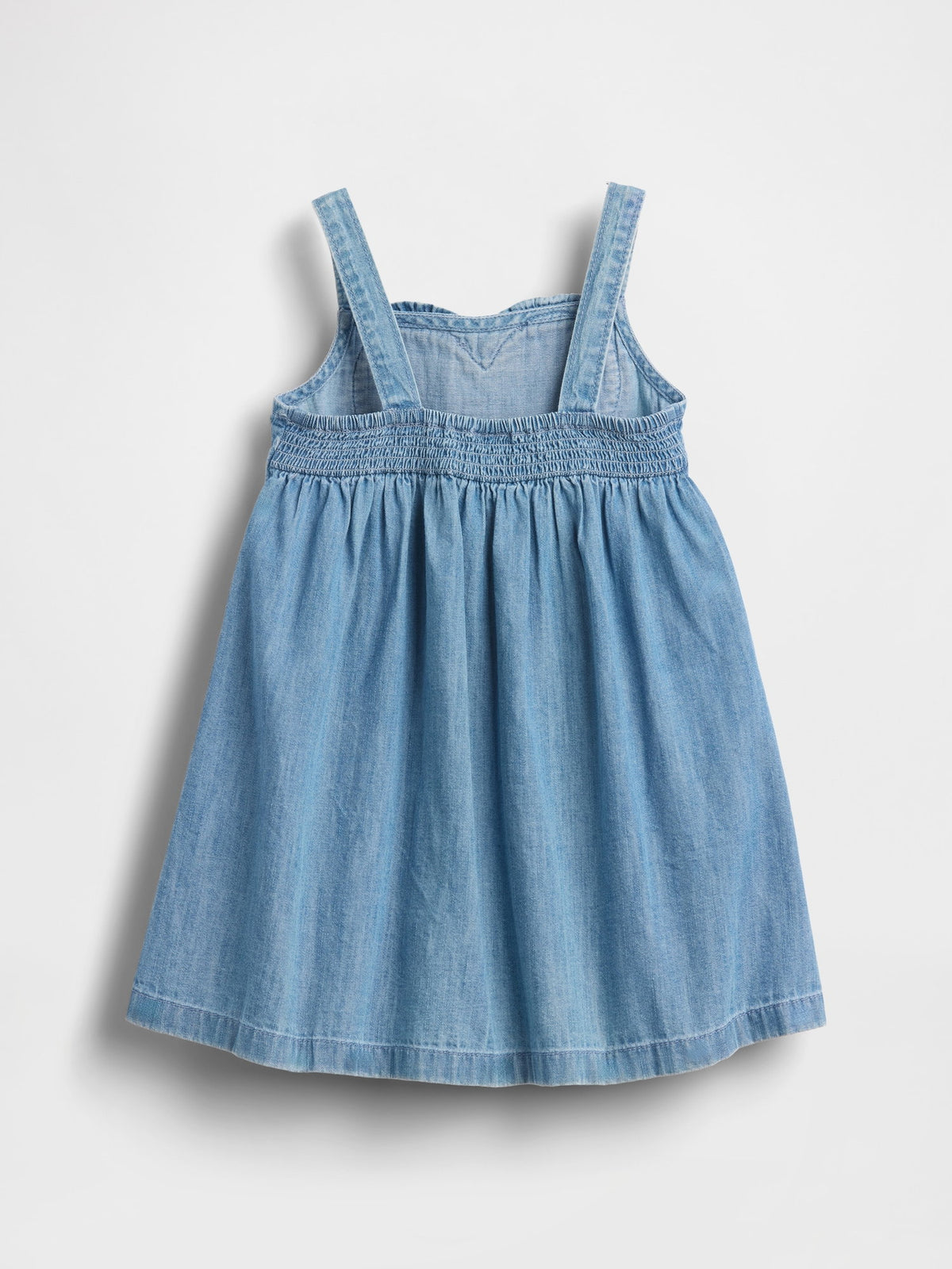 Mavi Denim Kalp Askılı Elbise