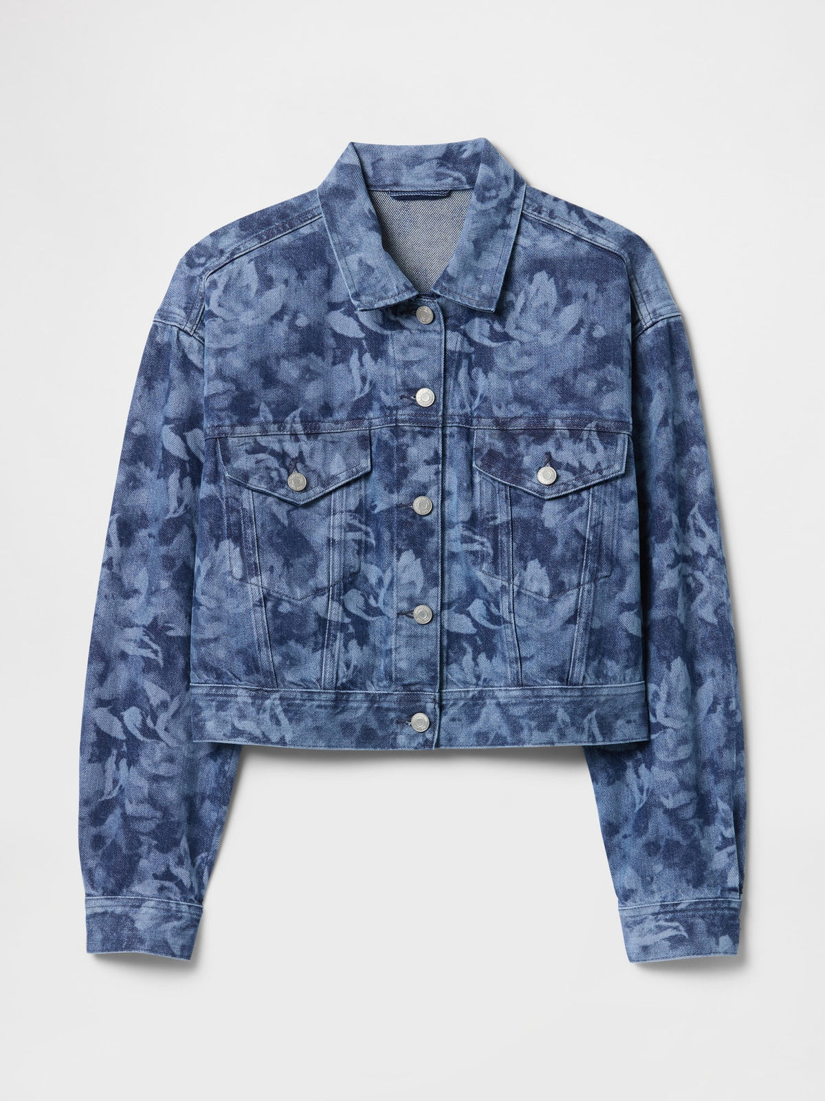 Mavi Crop Floral Denim Icon Ceket