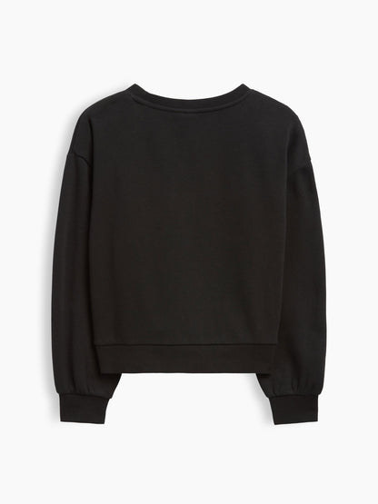 Siyah Peanuts Oversized Wedge Sweatshirt