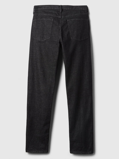 Siyah Gapflex Straight Jean Pantolon