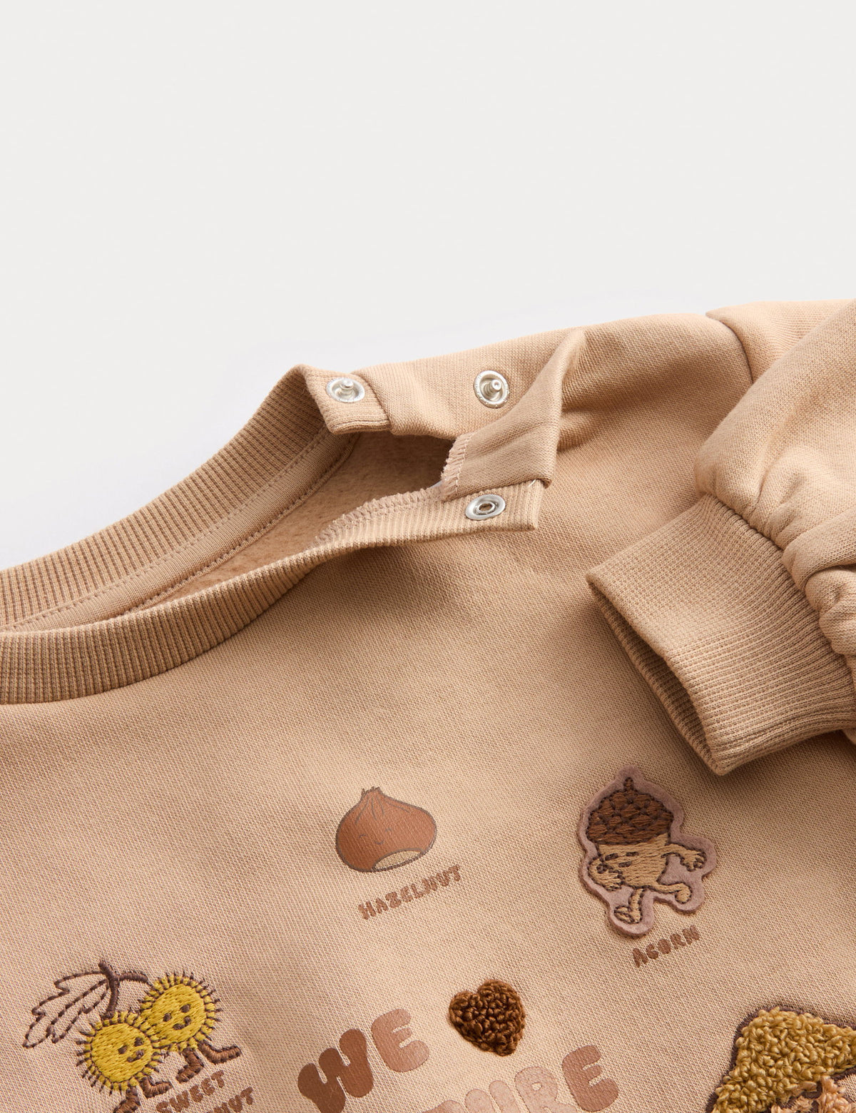 Pamuk Karışımlı Desenli Sweatshirt (0–3 Ay)