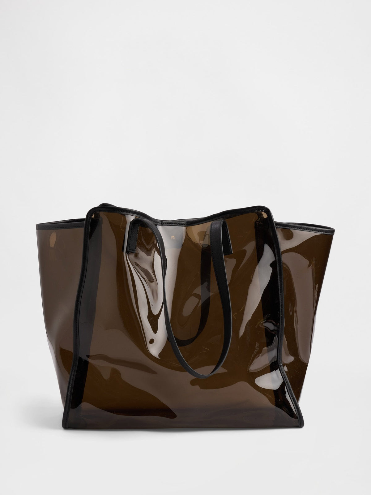 Kahverengi Jelly Tote Çanta