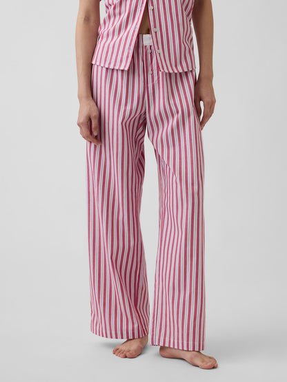 Kırmızı Poplin Pijama Altı