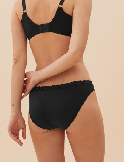 3'lü Dantel Detaylı Bikini Külot Seti