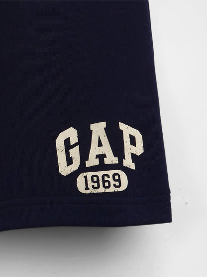 Lacivert Fransız Havlu Kumaş Gap Logo Sweat Şort