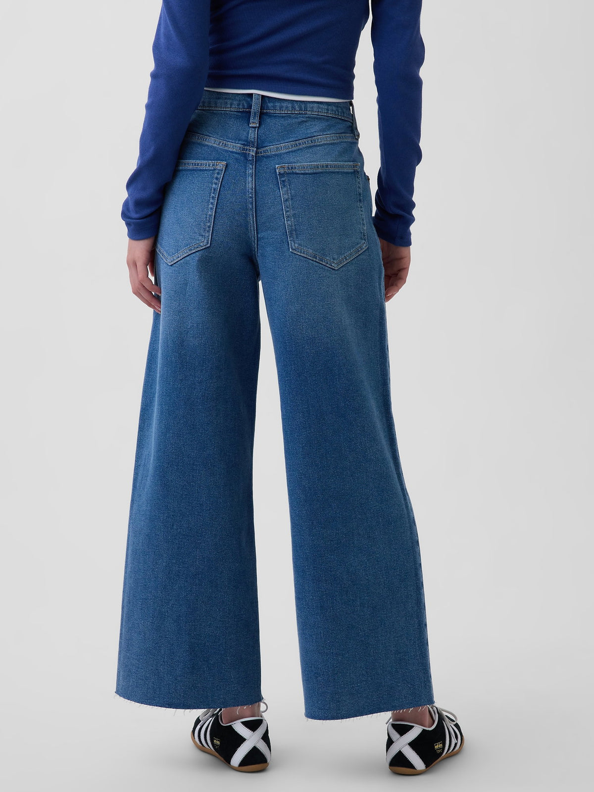 Mavi High Rise Stride Wide-leg Ankle Jean Pantolon