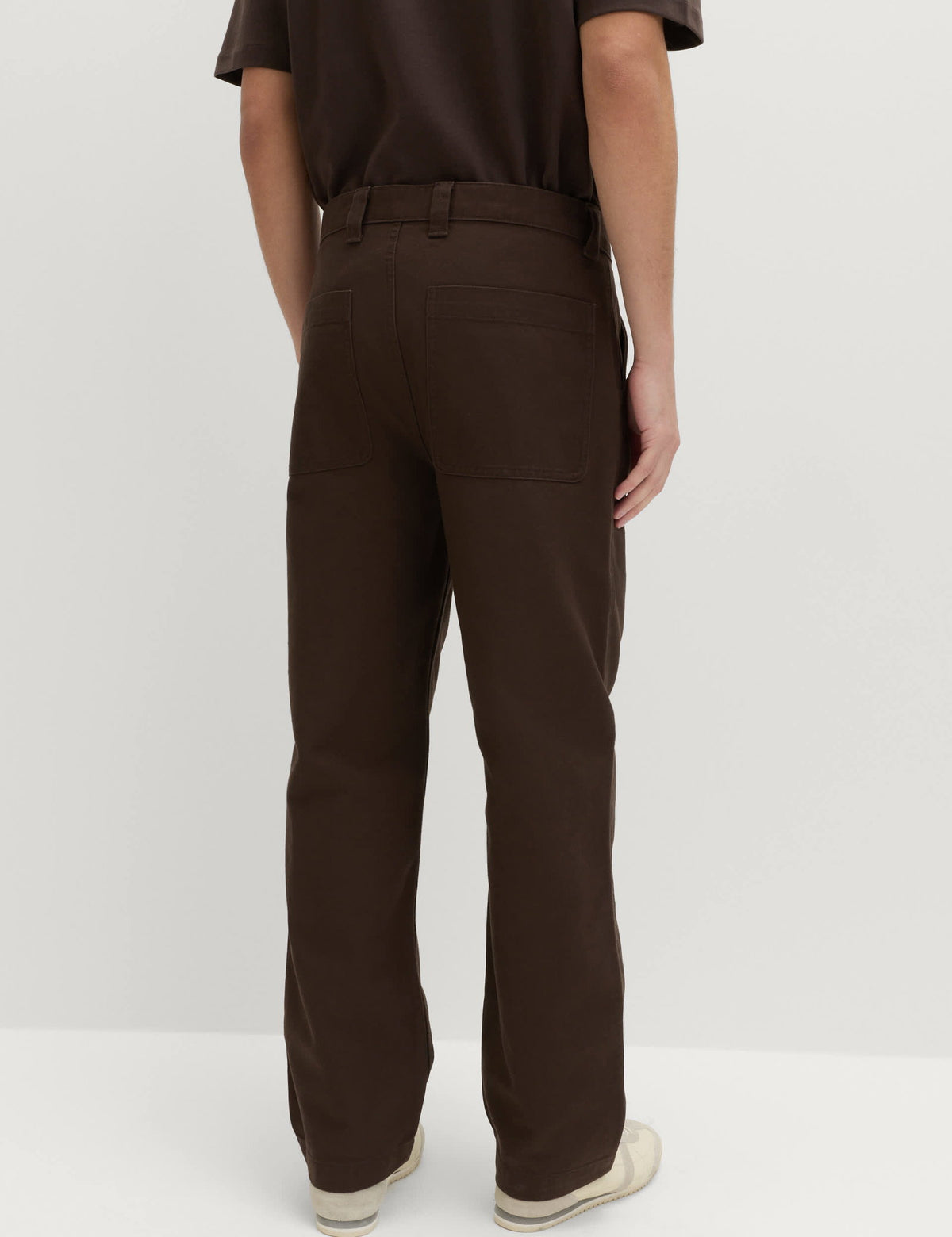 Saf Pamuk Loose Fit Utility Pantolon