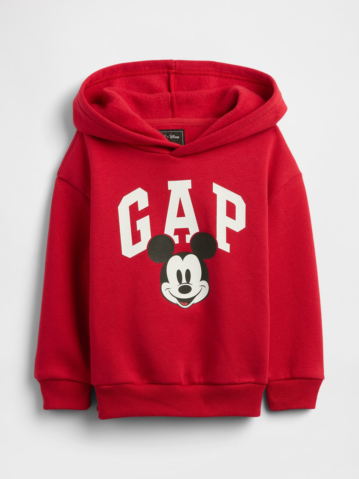 Kırmızı Disney Mickey Mouse Logo Sweatshirt