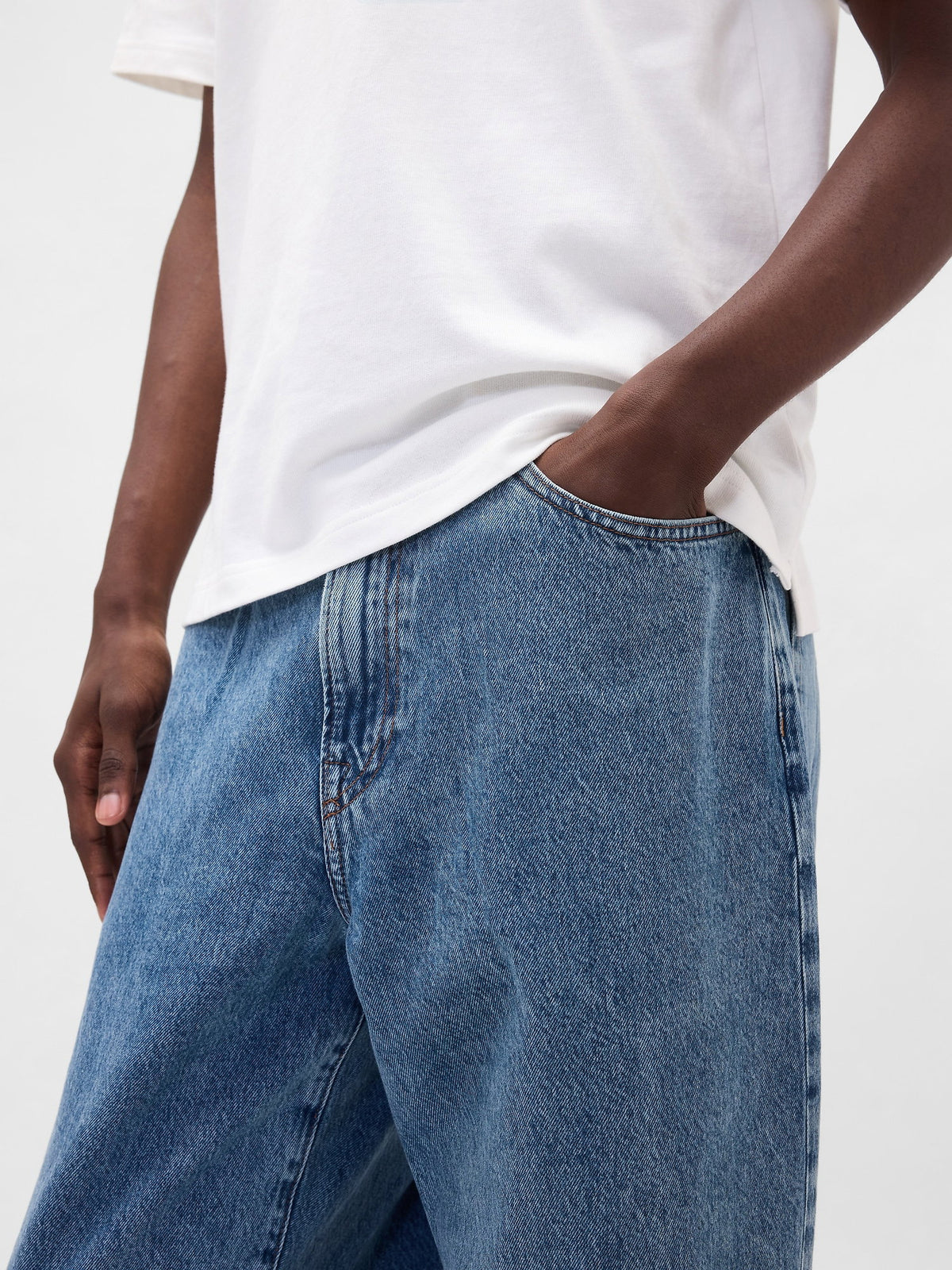 Mavi Baggy Jean Pantolon
