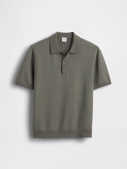 Haki Textured Polo Triko T-shirt