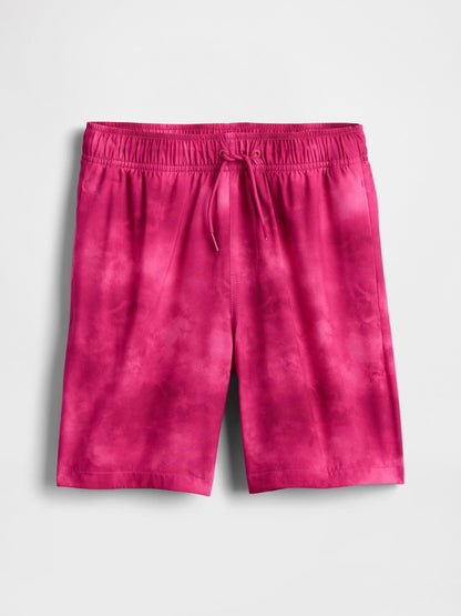 Koyu Pembe Quick-dry Astarlı Şort