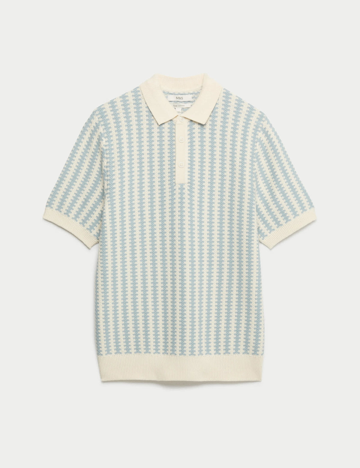 Saf Pamuklu Polo Yaka T-shirt