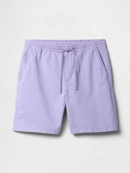 Mor Stretch Twill Şort
