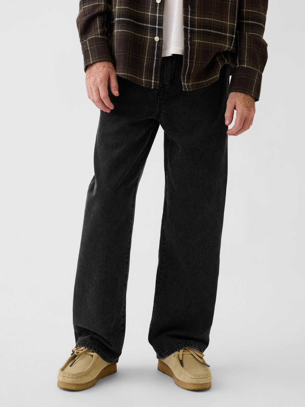 Siyah Baggy Jean Pantolon