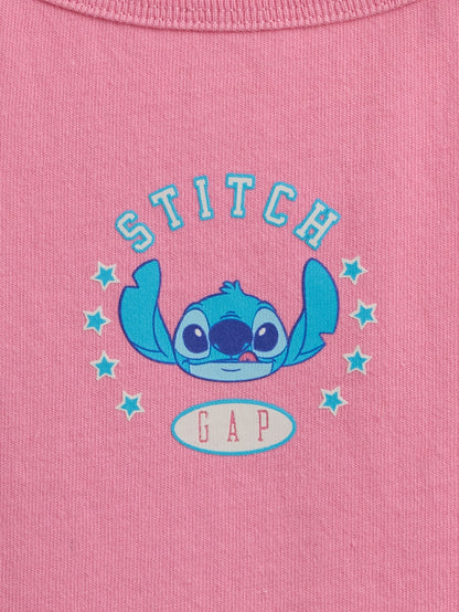 Pembe Gap × Disney Bebek & Yürümeye Başlayan Çocuk Lilo & Stitch Fiyonk Cami