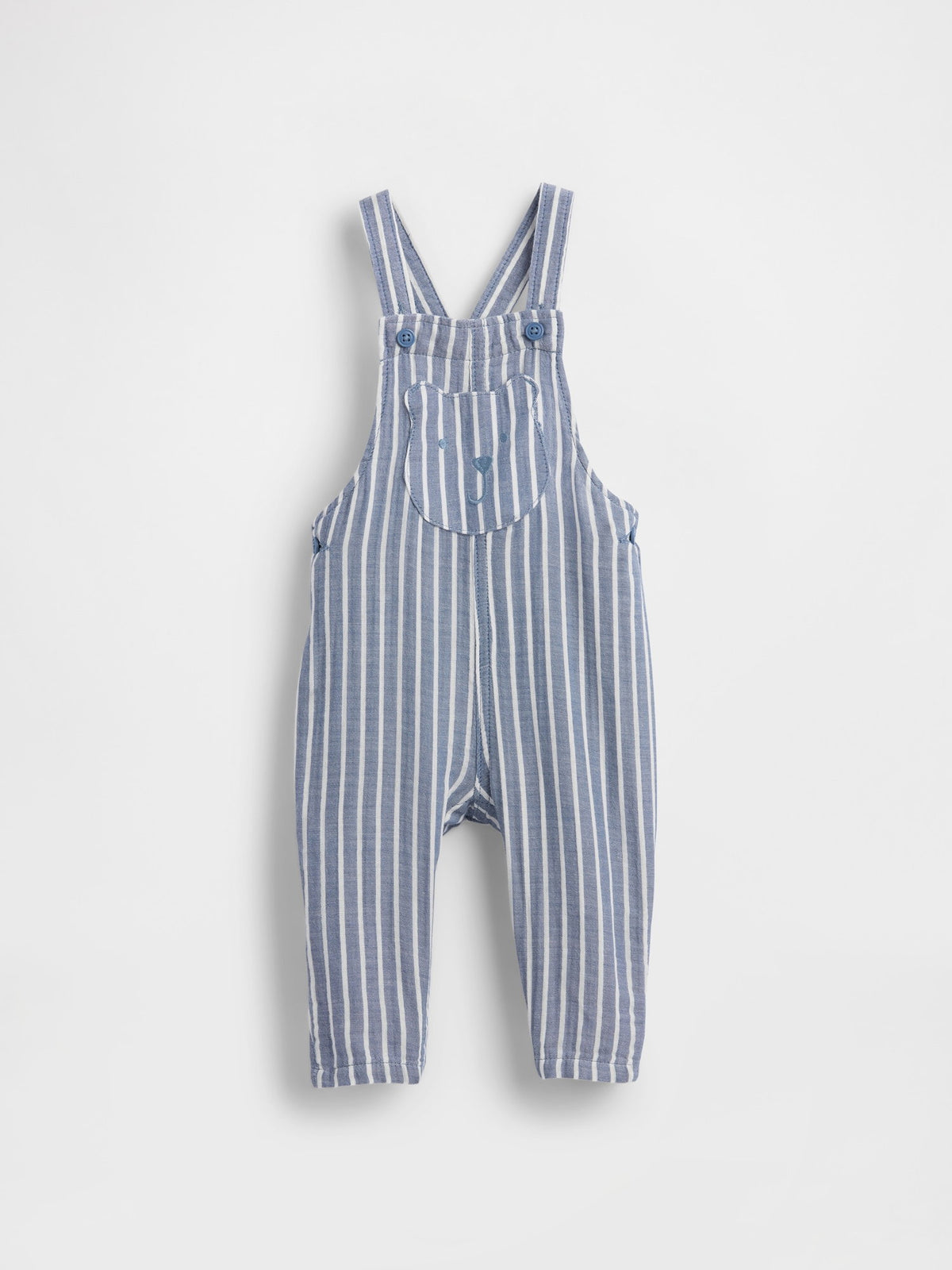 Mavi Baby Cotton-gauze Brannan Bear Tulumları
