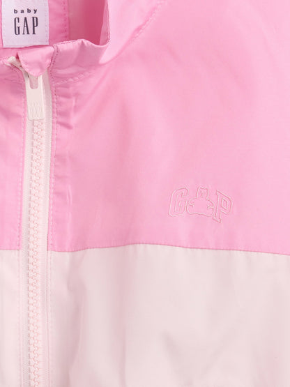 Pembe Colorblock Logo Rüzgarlık