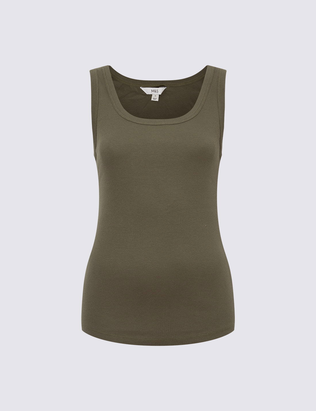 Pamuk Karışımlı Ribana Slim Fit Atlet