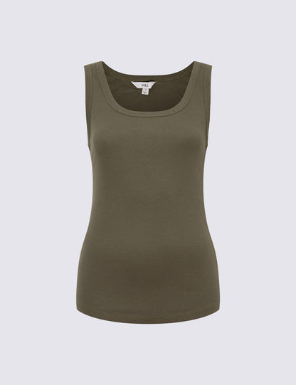Pamuk Karışımlı Ribana Slim Fit Atlet