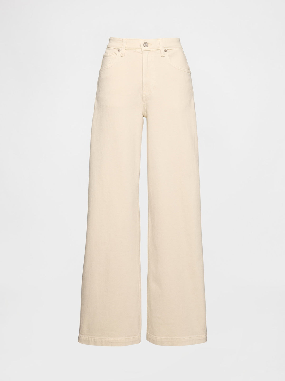 Açık Pembe High Rise Stride Wide-leg Jean Pantolon