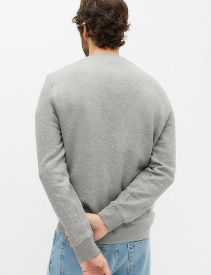 Pamuk Karışımlı Içi Şardonlu Bisiklet Yaka Erkek Sweatshirt