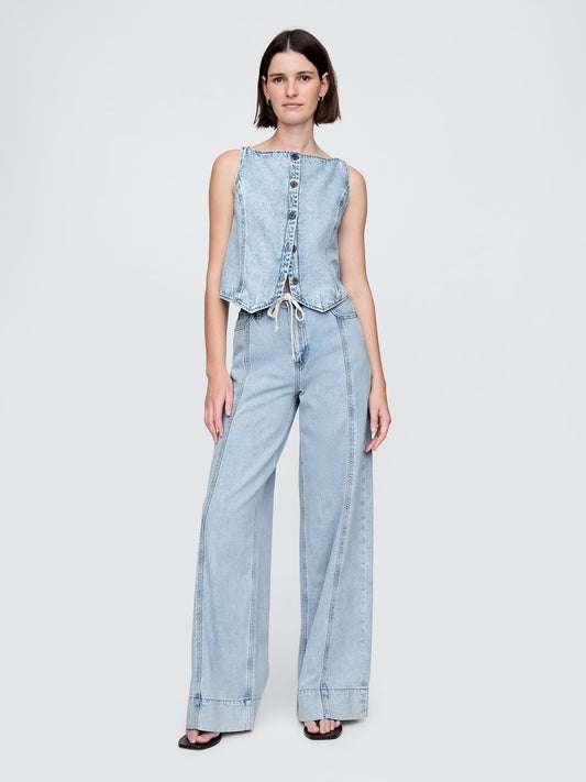 Mavi Mid Rise Ultrasoft Baggy Jean Pantolon