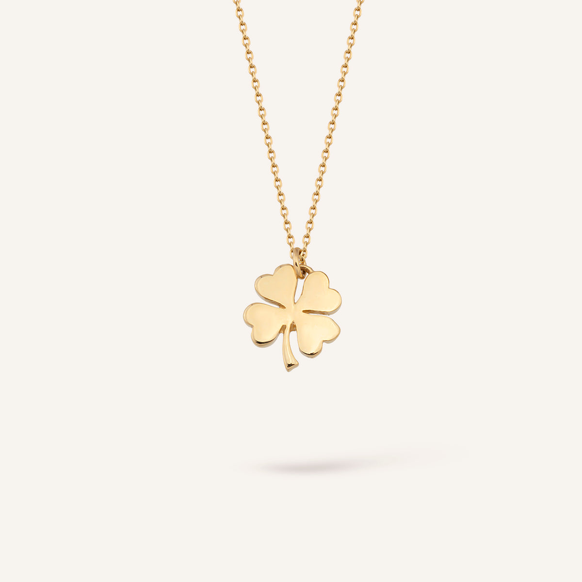 Clover Yonca Figürlü Altın Kolye