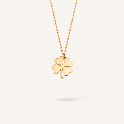Clover Yonca Figürlü Altın Kolye