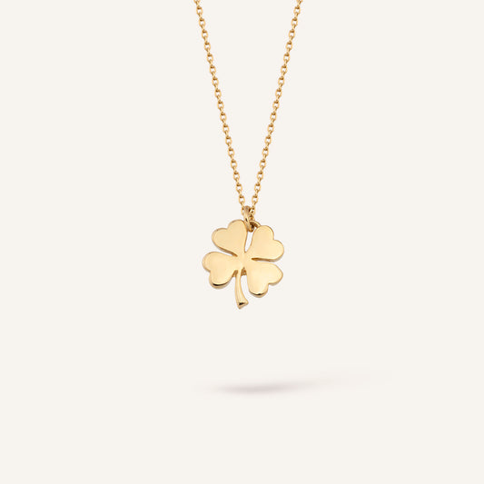 Clover Yonca Figürlü Altın Kolye