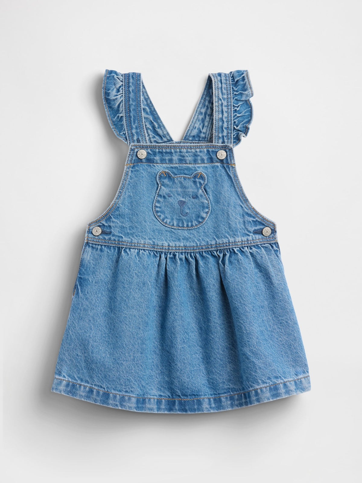 Mavi Ayı Cep Denim Salopet