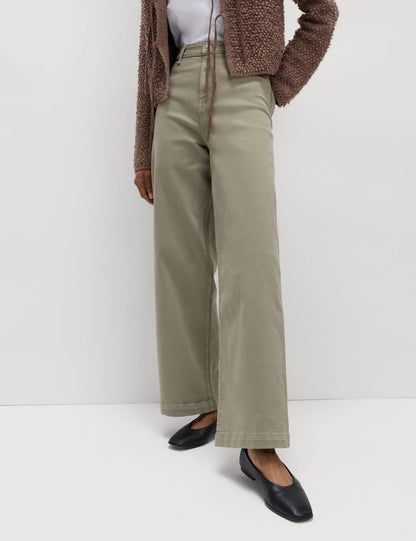 Yüksek Bel Wide Leg Grazer Jean