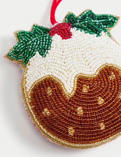 Boncuklu Noel Temalı Dekorasyon Yılbaşı Süsü