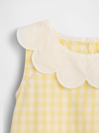 Sarı Poplin Two-piece Outfit Set