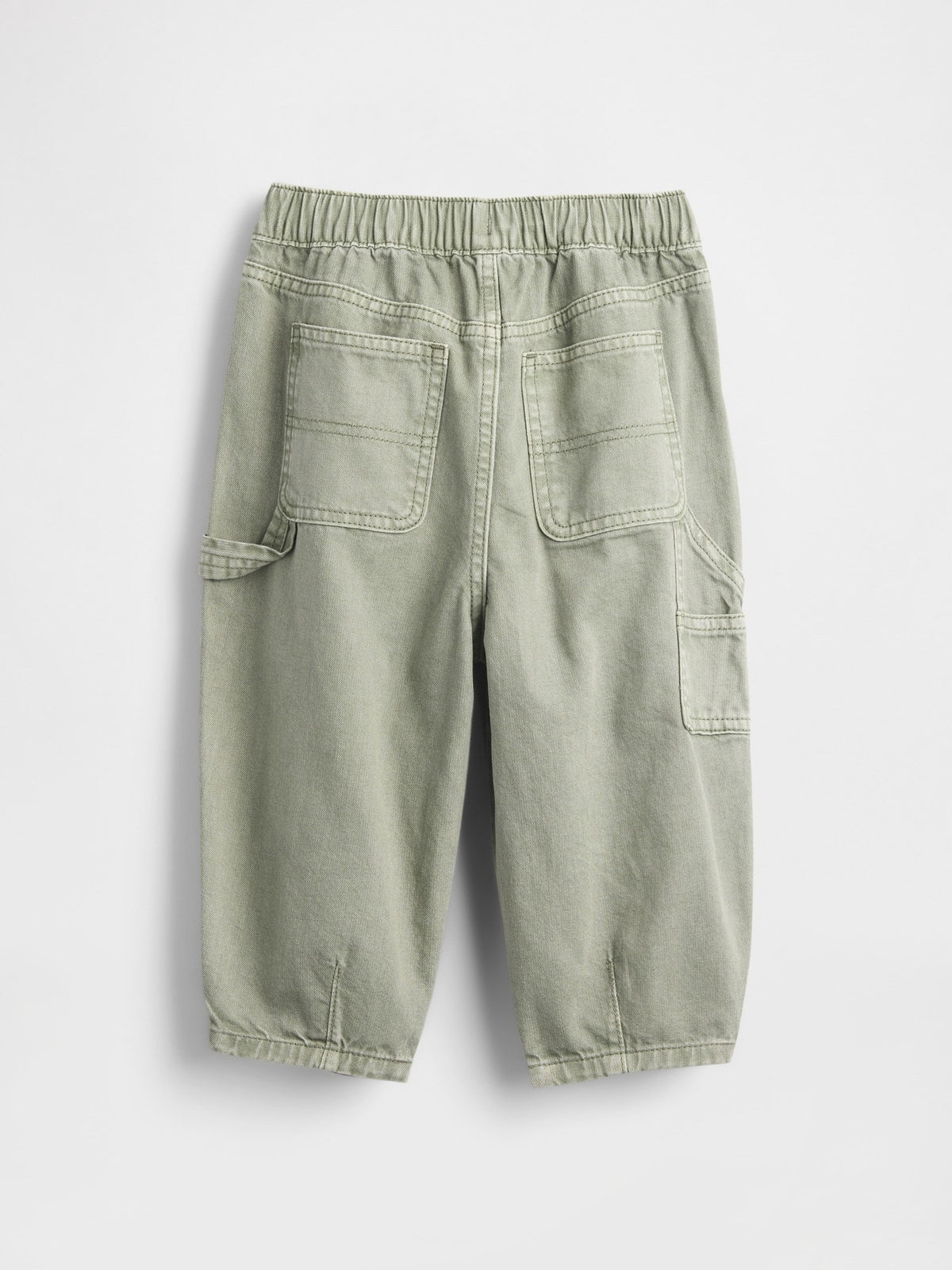 Yeşil Pull-on Barrel Carpenter Jean Pantolon