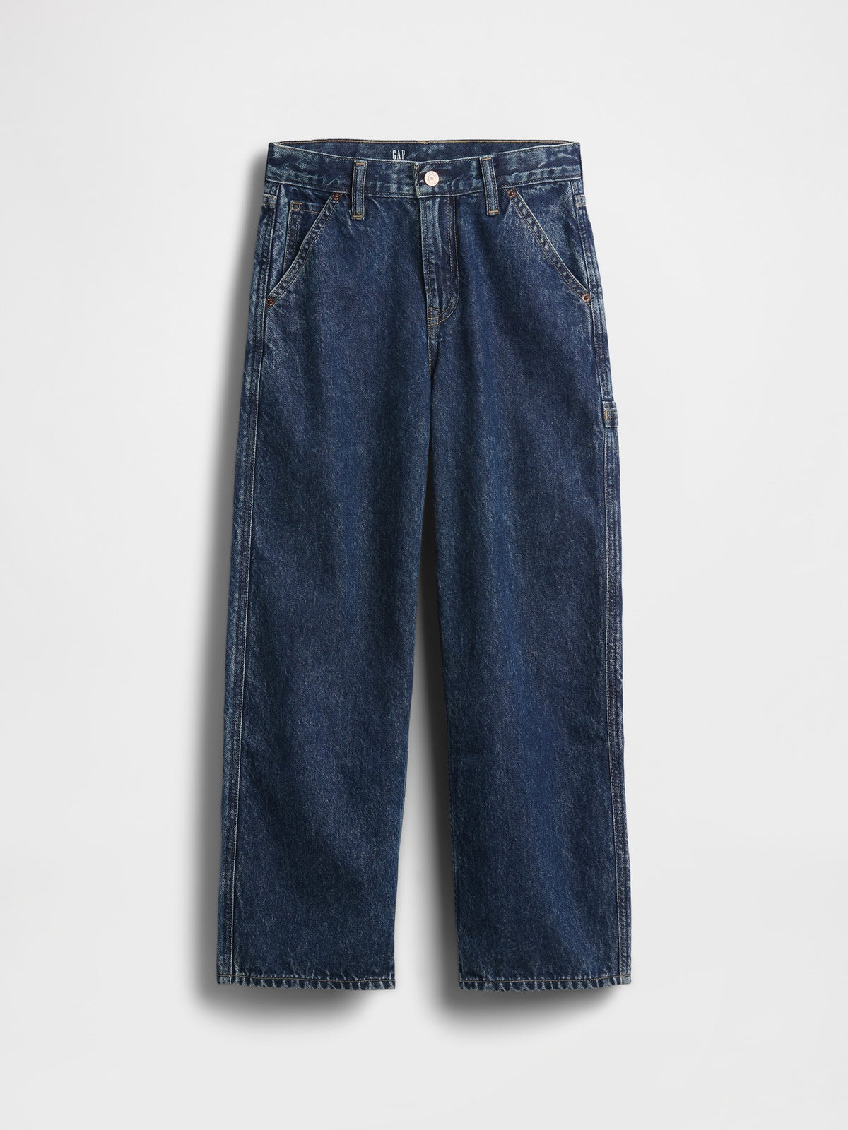 Koyu Mavi Baggy Carpenter Jean Pantolon