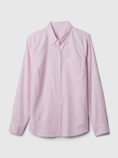 Pembe Gap Logo Oxford Gömlek