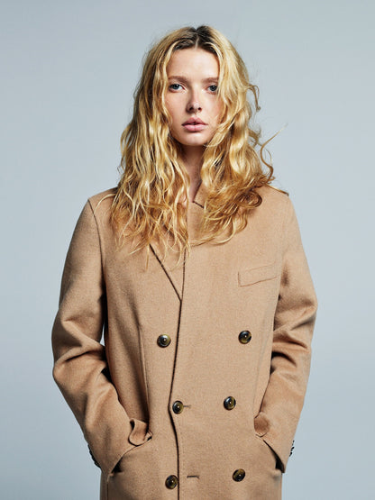 Açık Kahverengi Gapstudio Wool-blend Double-breasted Palto